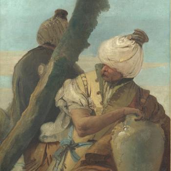 Two Men seated under a Tree