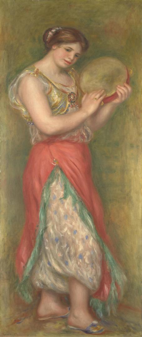 Dancing Girl with Tambourine by Pierre-Auguste Renoir