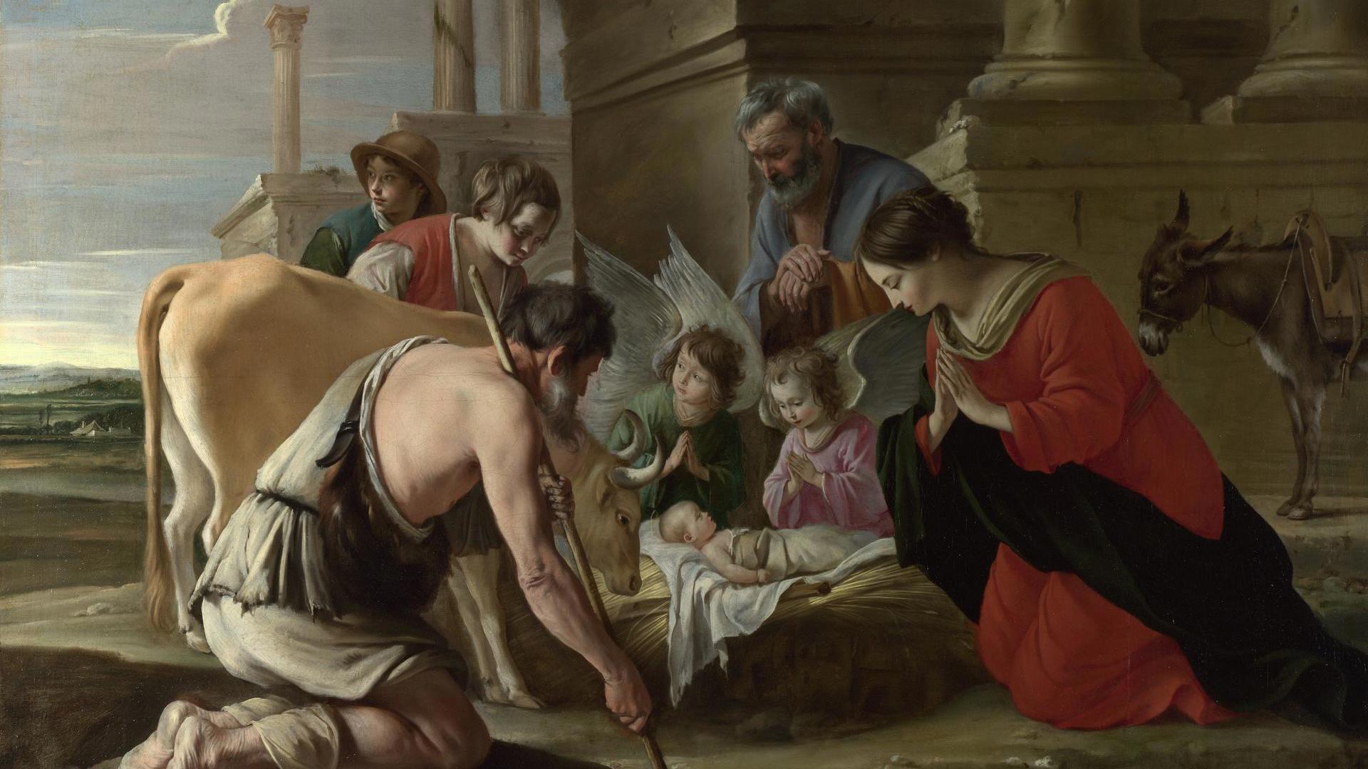 The Adoration of the Shepherds by The Le Nain Brothers