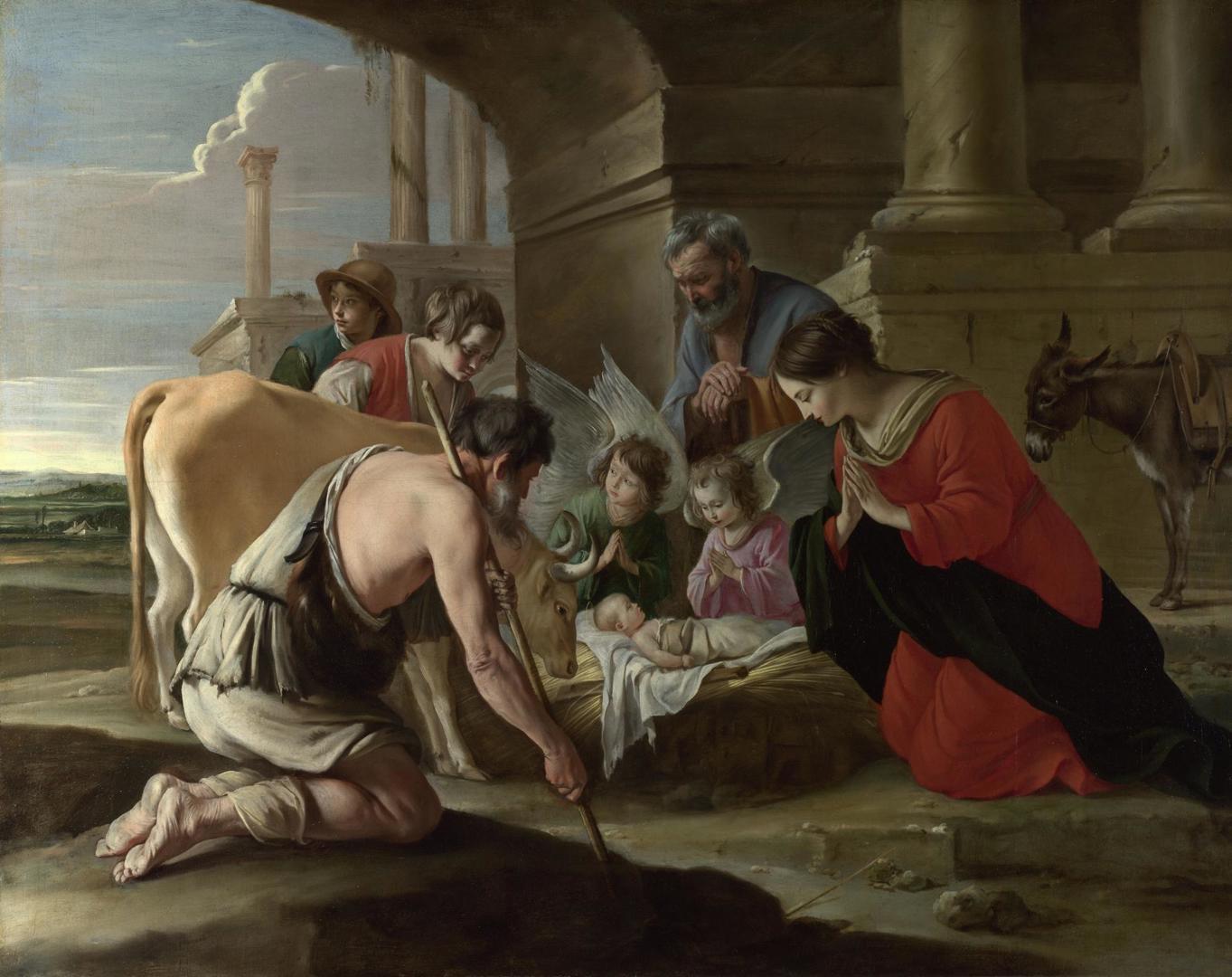 The Adoration of the Shepherds by The Le Nain Brothers