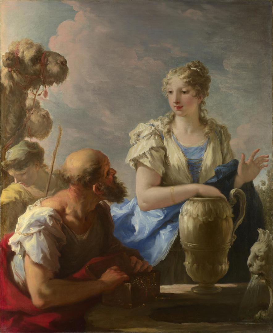 Rebecca at the Well by Giovanni Antonio Pellegrini