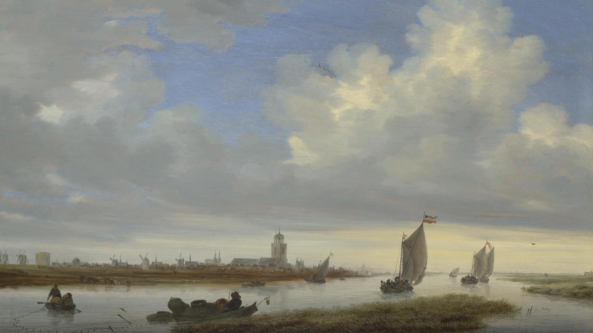 A View of Deventer seen from the North-West by Salomon van Ruysdael