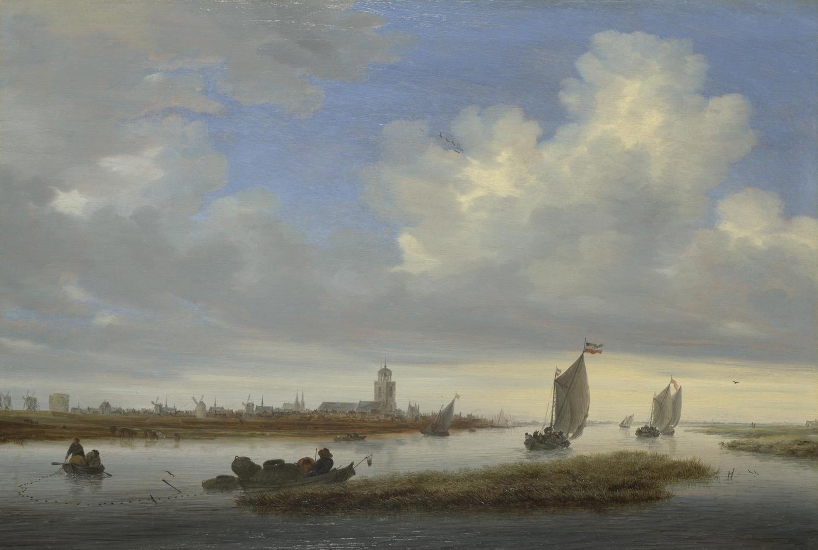 A View of Deventer seen from the North-West by Salomon van Ruysdael
