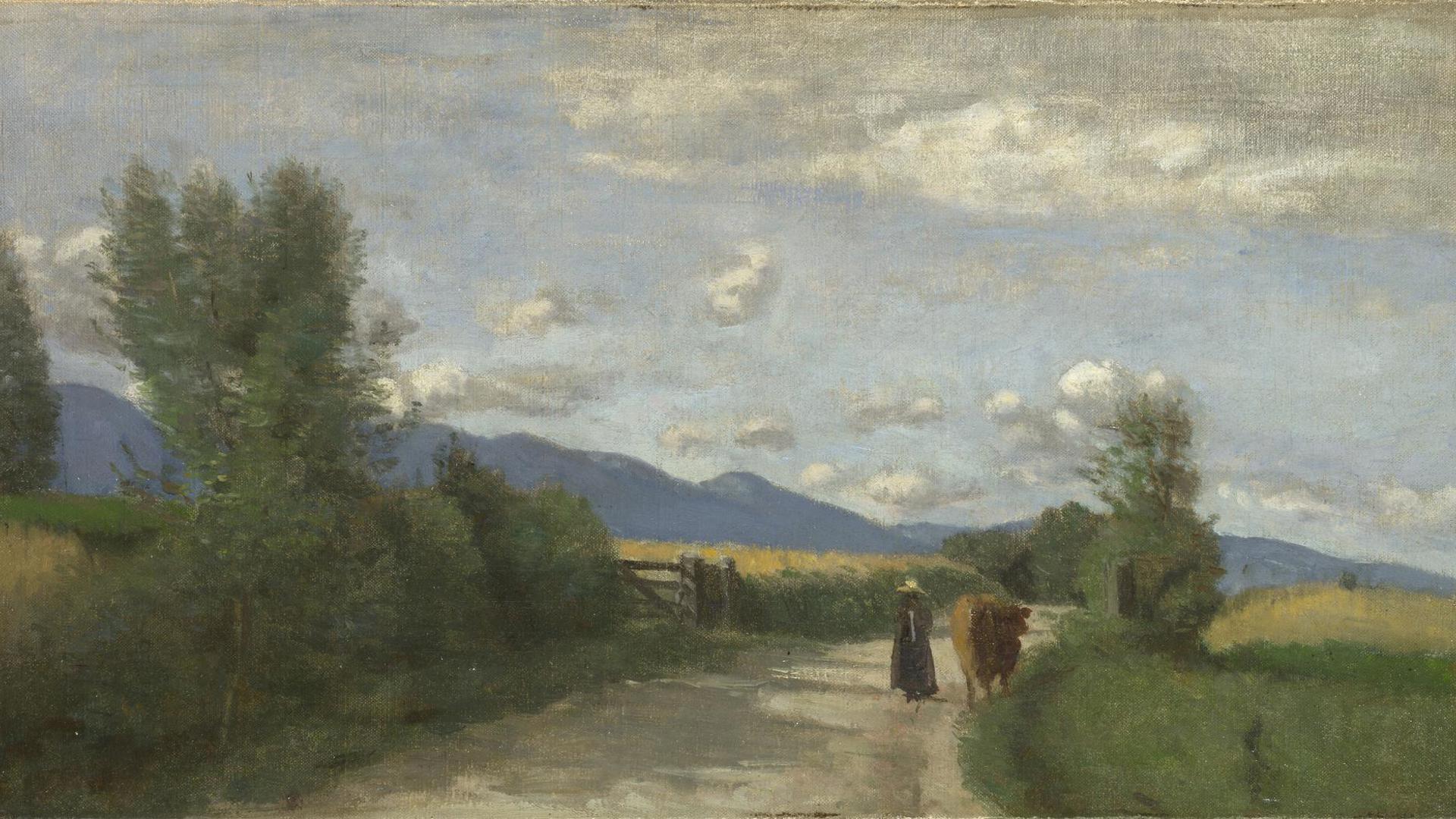 Dardagny, Morning by Jean-Baptiste-Camille Corot