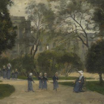 Nuns and Schoolgirls in the Tuileries Gardens, Paris
