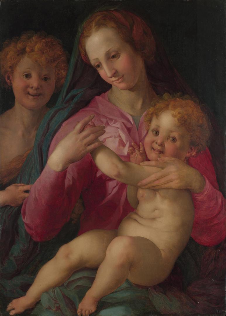 The Madonna and Child with the Infant Baptist by Follower of Pontormo