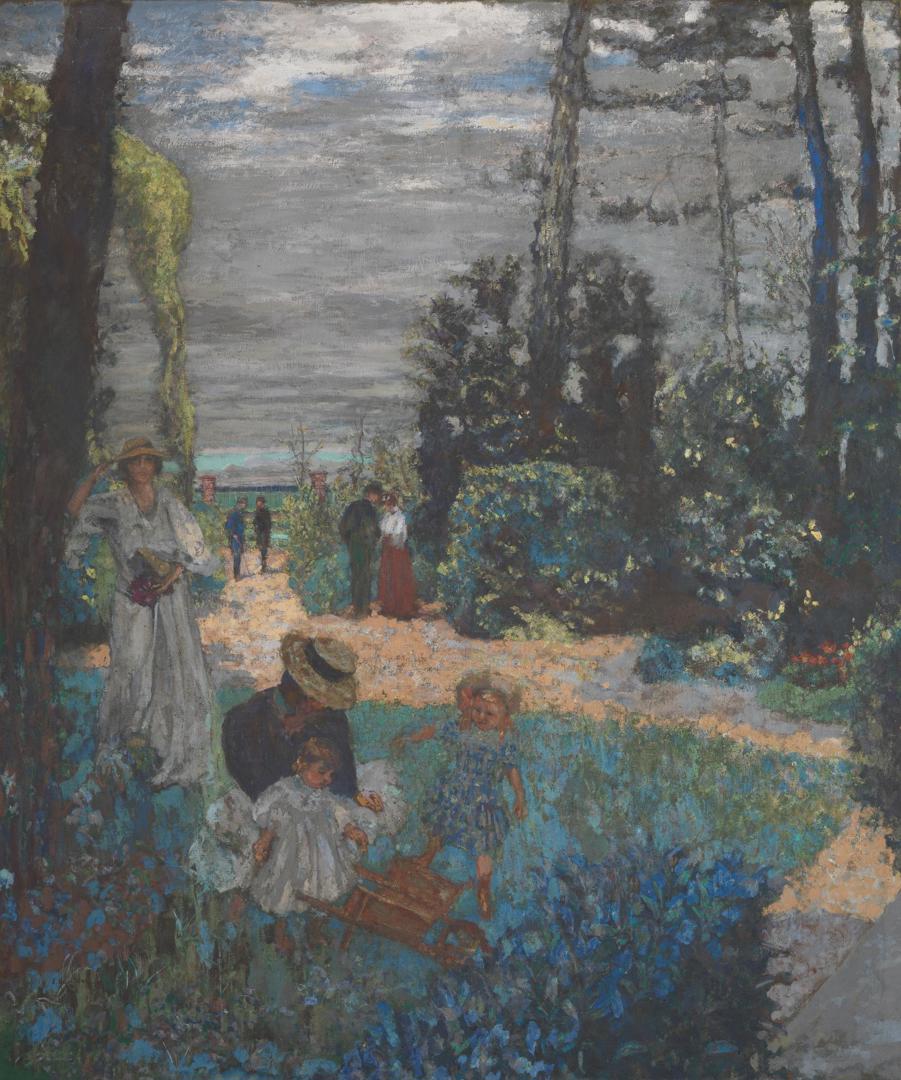La Terrasse at Vasouy, The Garden by Edouard Vuillard