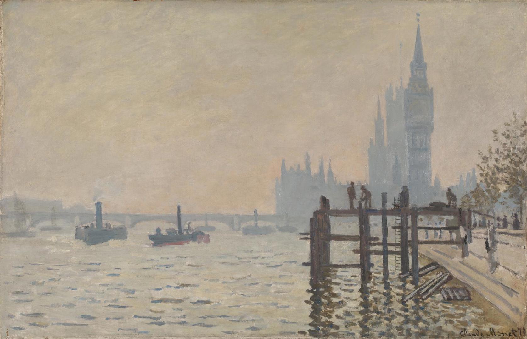 The Thames below Westminster by Claude Monet