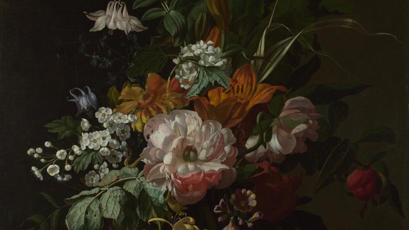 Rachel Ruysch, 'Flowers in a Vase', about 1685