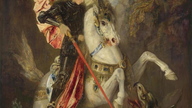 Gustave Moreau, 'Saint George and the Dragon', 1889-90