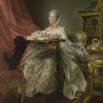 Madame de Pompadour at her Tambour Frame