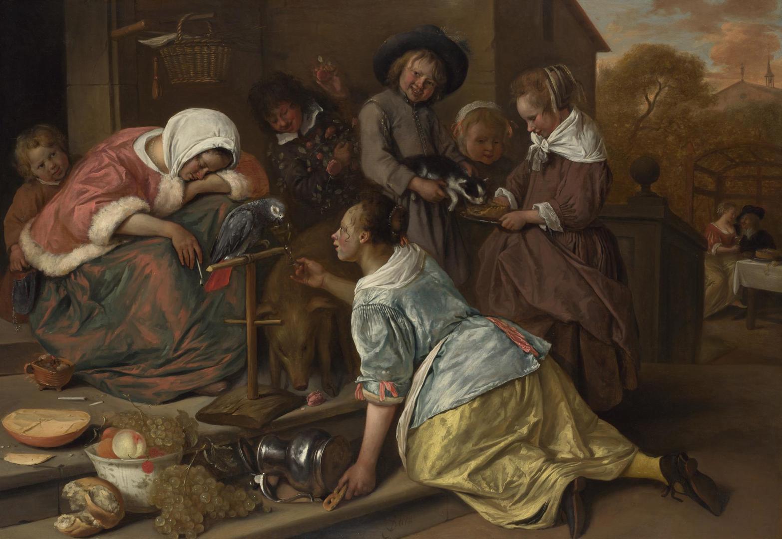 The Effects of Intemperance by Jan Steen