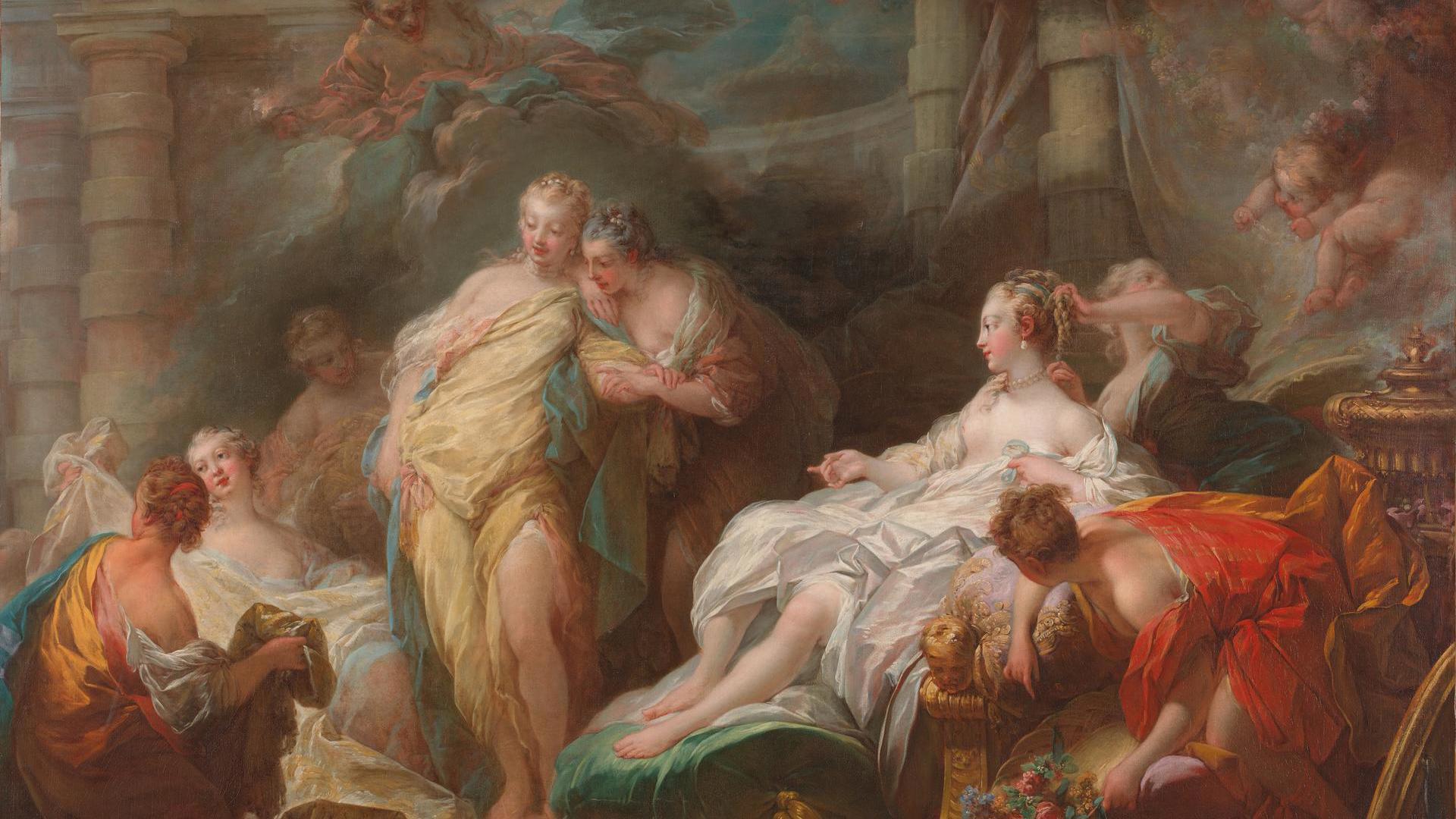 Psyche showing her Sisters her Gifts from Cupid by Jean-Honoré Fragonard