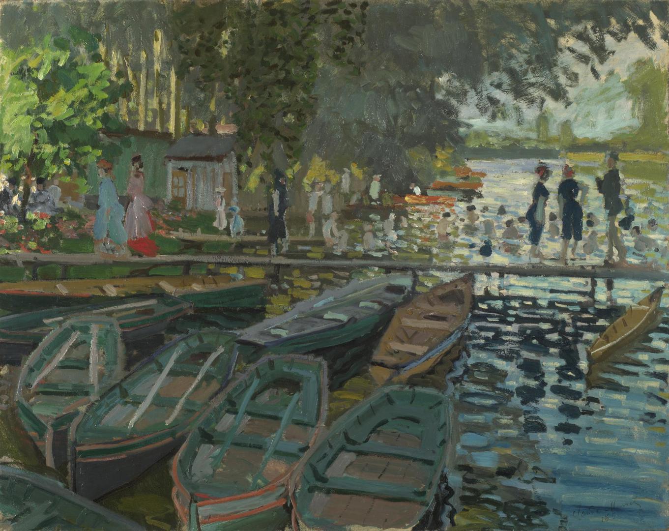 Bathers at La Grenouillère by Claude Monet