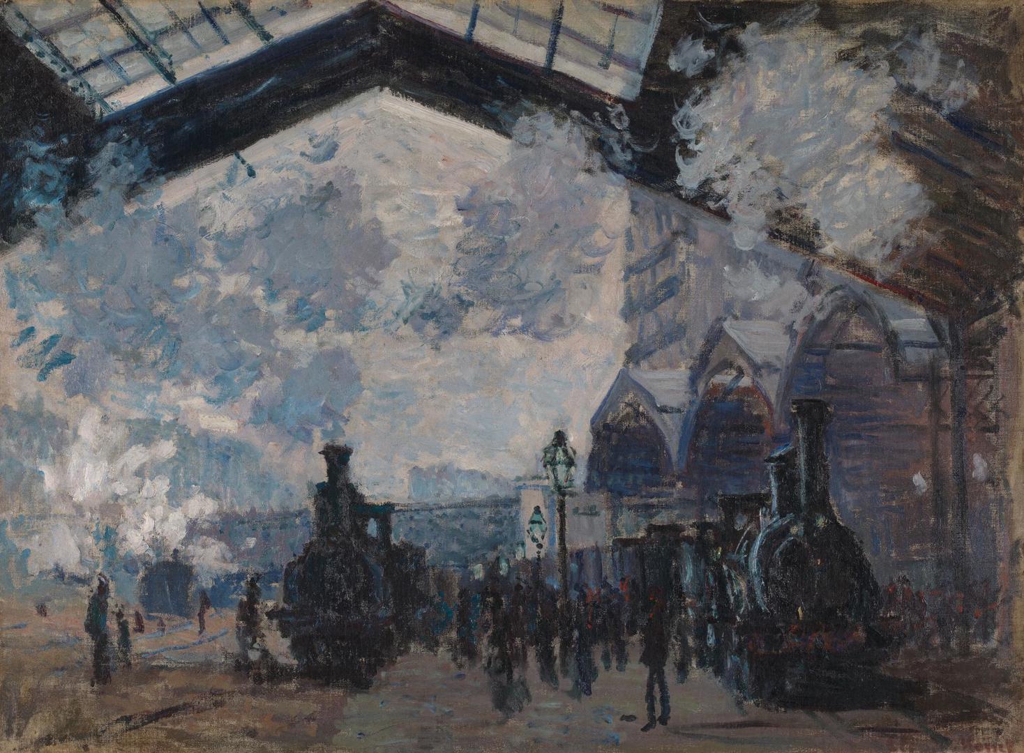 The Gare St-Lazare by Claude Monet
