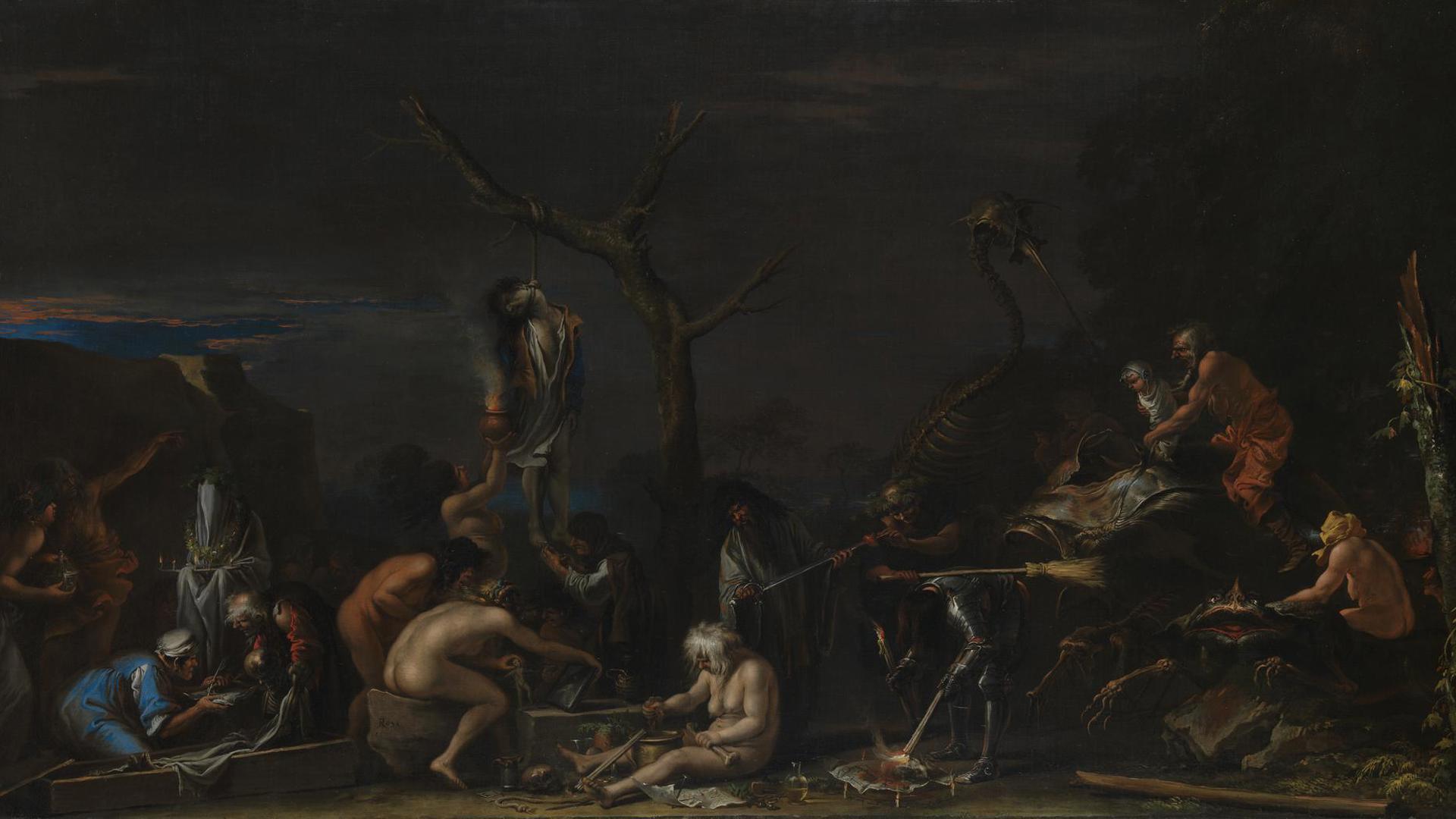Witches at their Incantations by Salvator Rosa