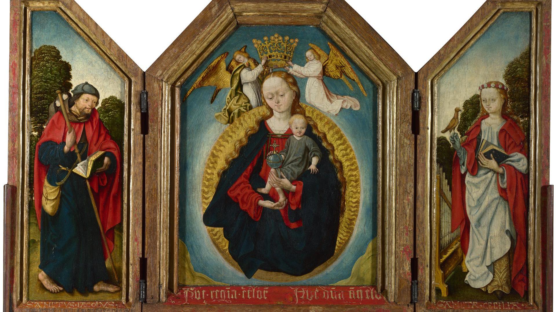 The Virgin and Child in Glory with Saints by Workshop of the Master of the Saint Bartholomew Altarpiece