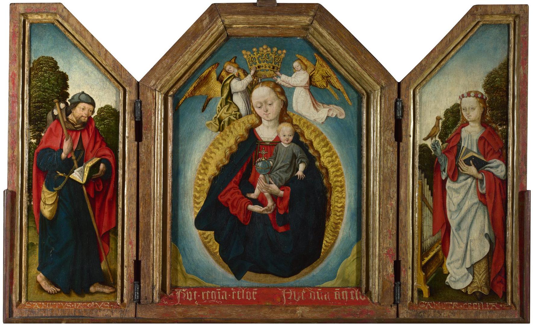The Virgin and Child in Glory with Saints by Workshop of the Master of the Saint Bartholomew Altarpiece