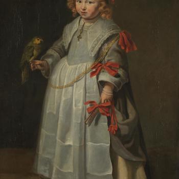Portrait of a Girl with a Parrot