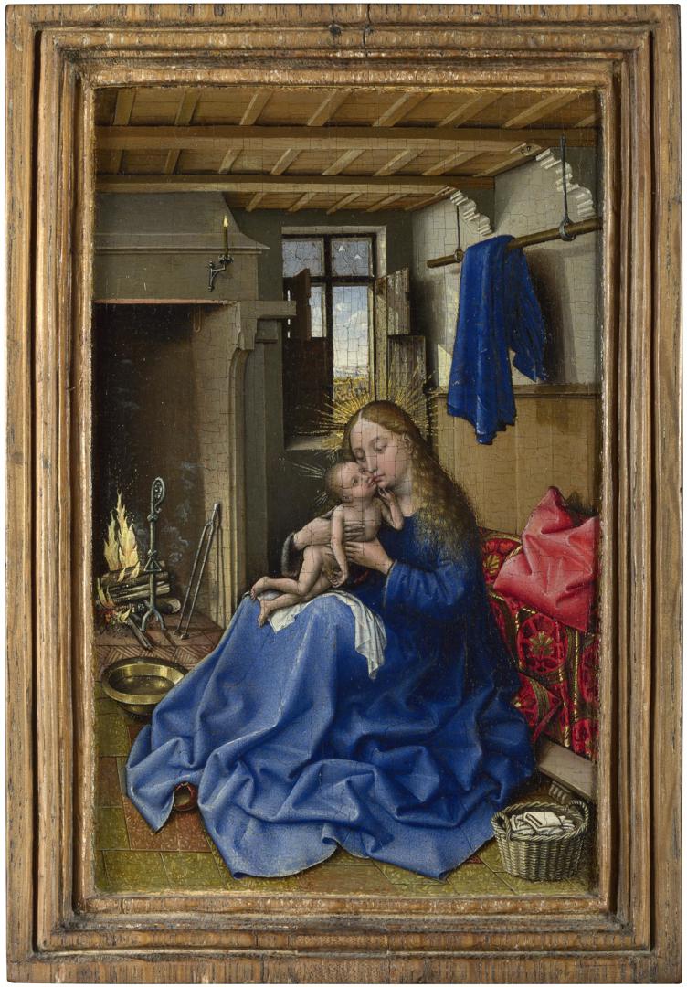 The Virgin and Child in an Interior by workshop of Robert Campin, possibly Jacques Daret
