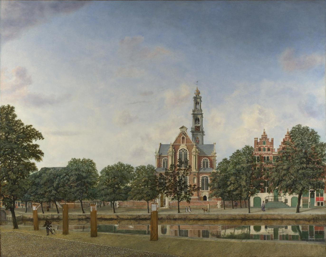 View of the Westerkerk, Amsterdam by Jan van der Heyden