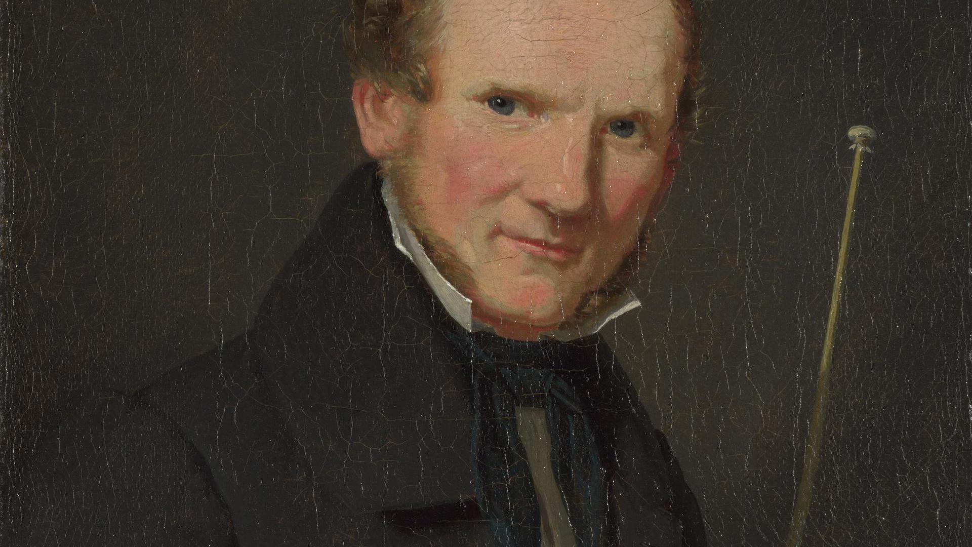 Portrait of Wilhelm Bendz by Christen Købke