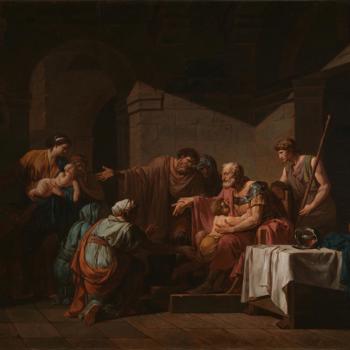 Belisarius receiving Hospitality from a Peasant