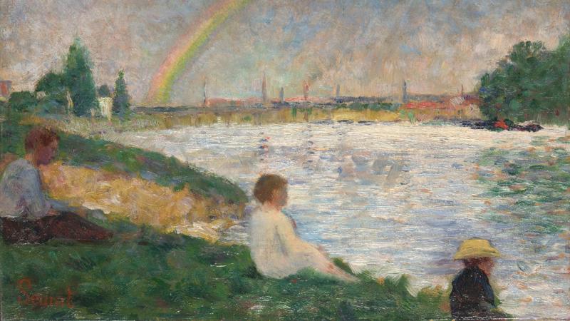 Georges Seurat, 'The Rainbow: Study for 'Bathers at Asnières'', 1883