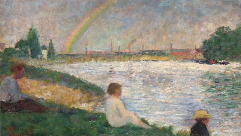 Georges Seurat, 'The Rainbow: Study for 'Bathers at Asnières'', 1883