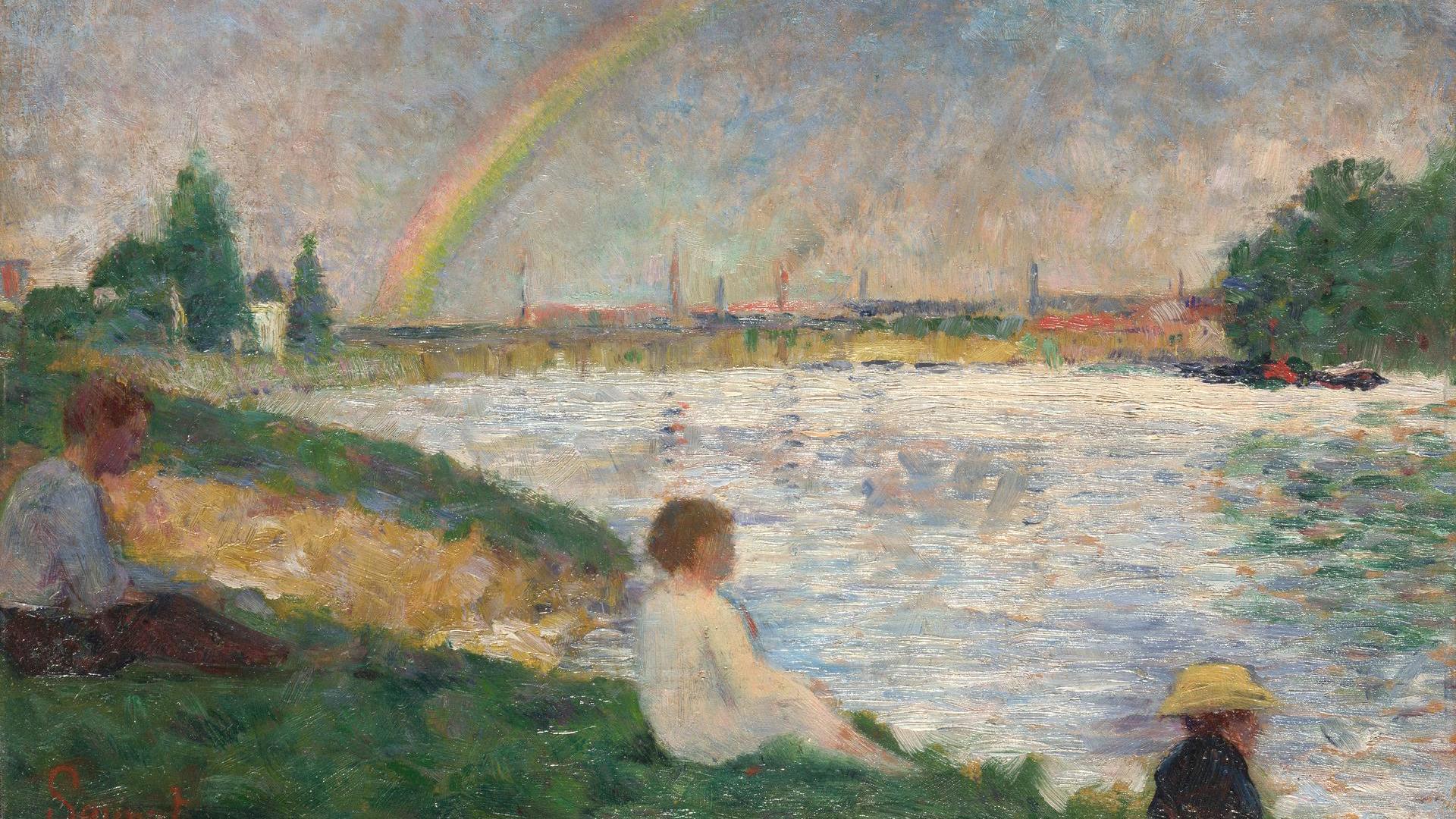 The Rainbow: Study for 'Bathers at Asnières' by Georges Seurat