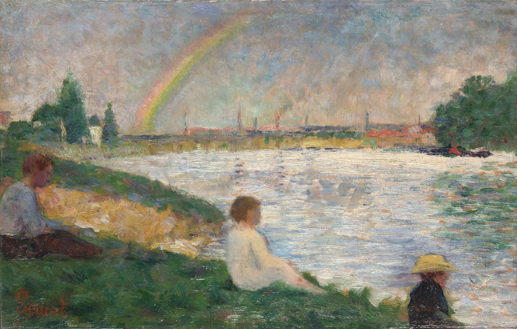 The Rainbow: Study for 'Bathers at Asnières' by Georges Seurat