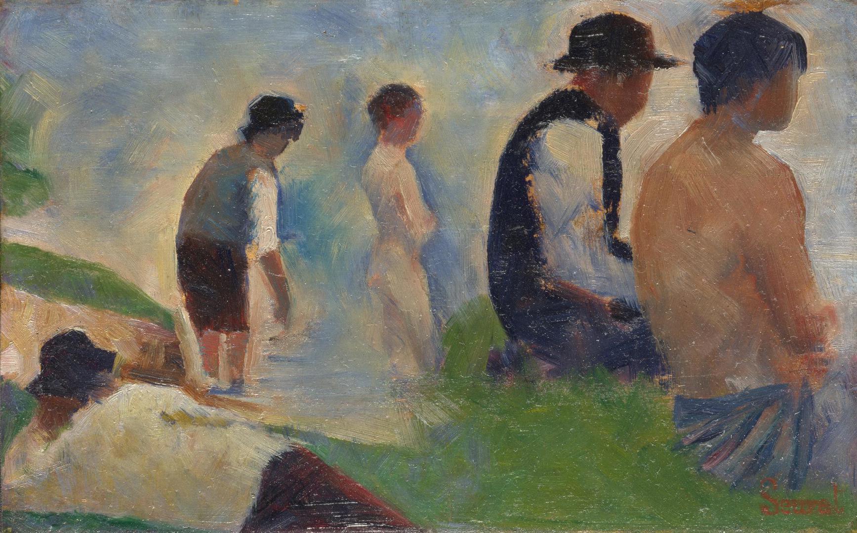 Study for 'Bathers at Asnières' by Georges Seurat