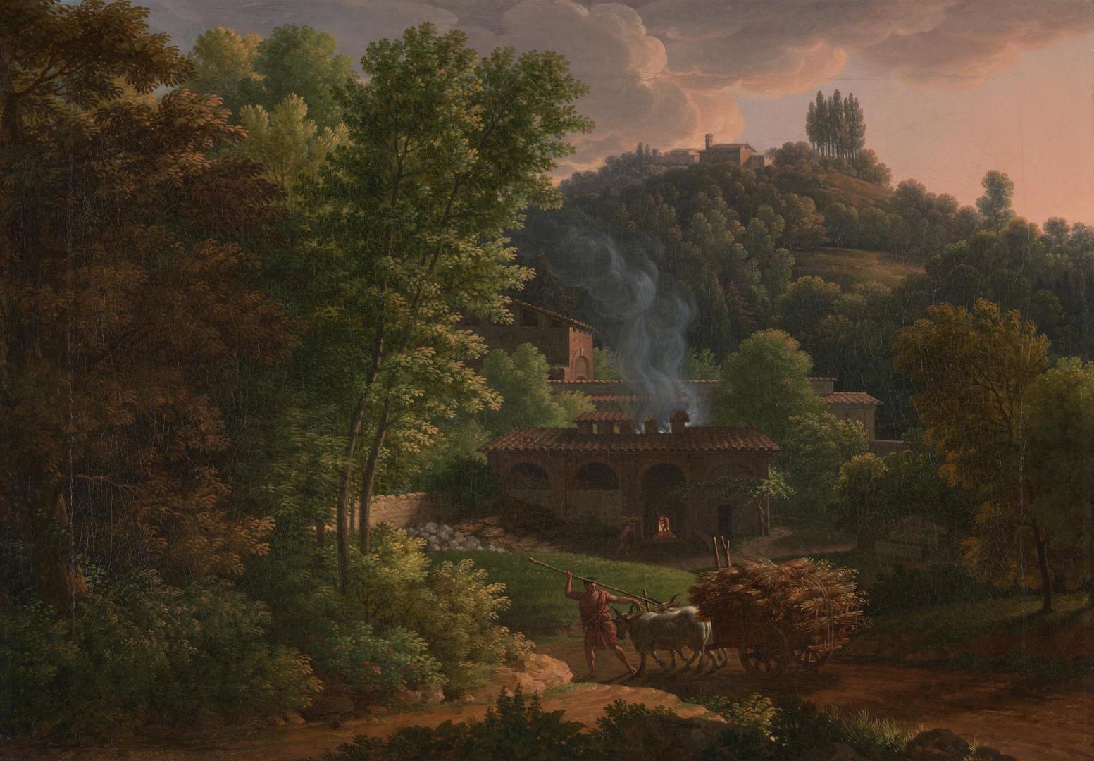 Italian Landscape by François-Xavier Fabre