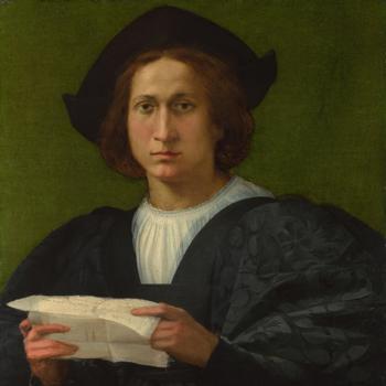 Portrait of a Young Man holding a Letter