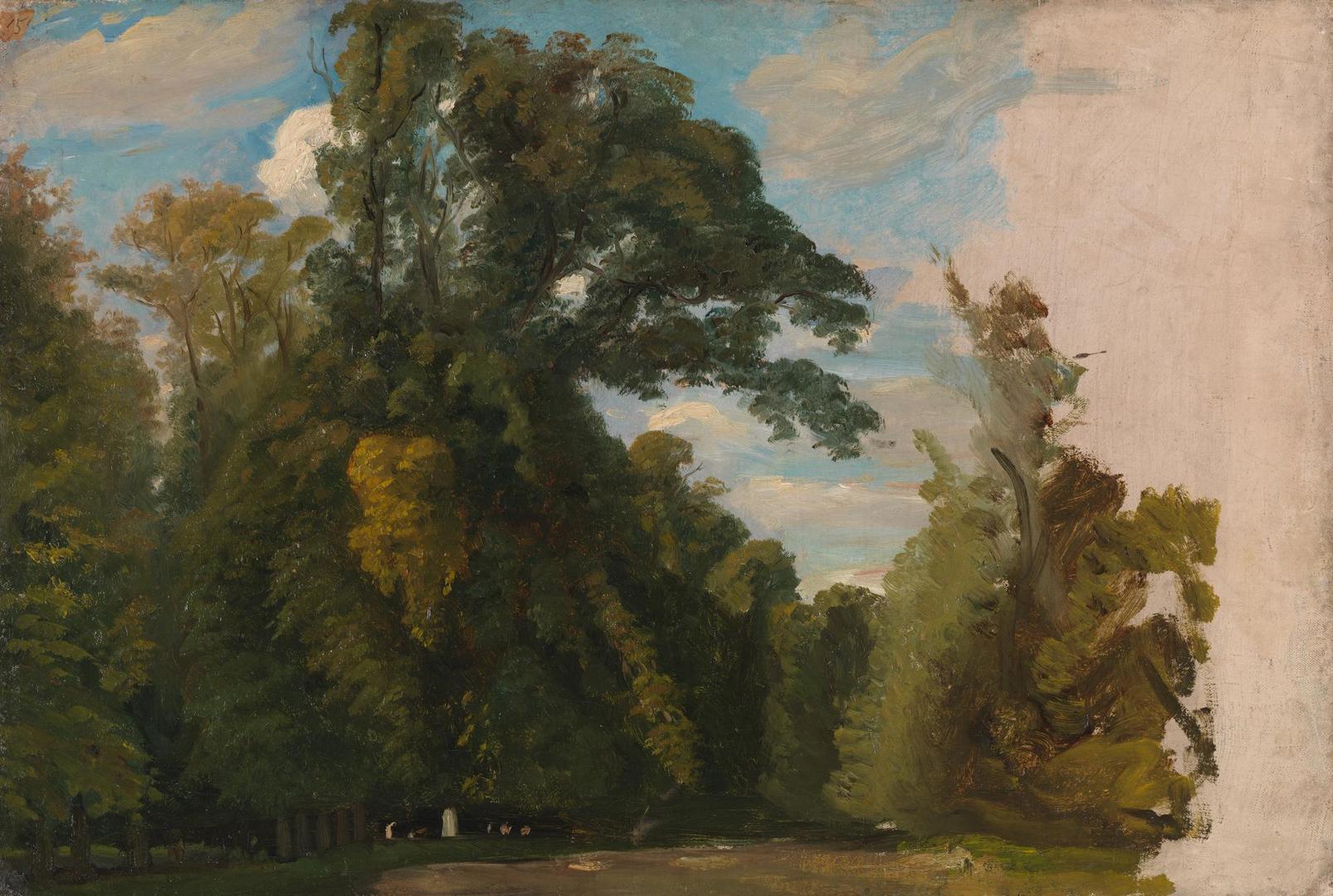 Trees in the Park at Saint-Cloud by Paul Huet