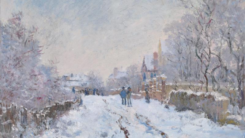 Claude Monet, 'Snow Scene at Argenteuil', 1875