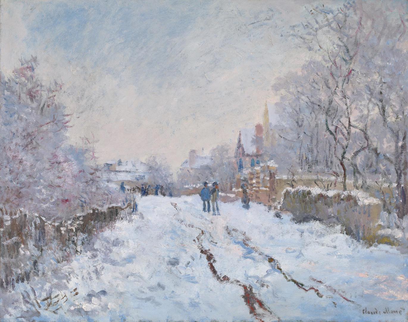 Snow Scene at Argenteuil by Claude Monet