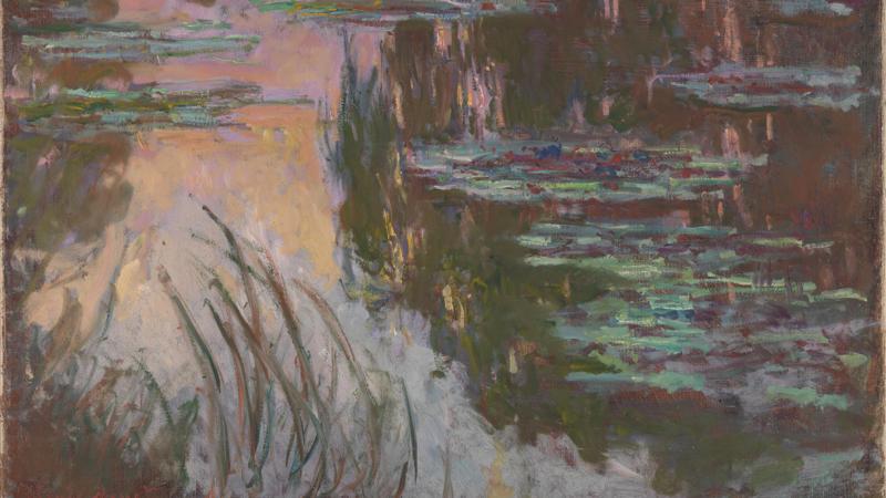 Claude Monet, 'Water-Lilies, Setting Sun', about 1907
