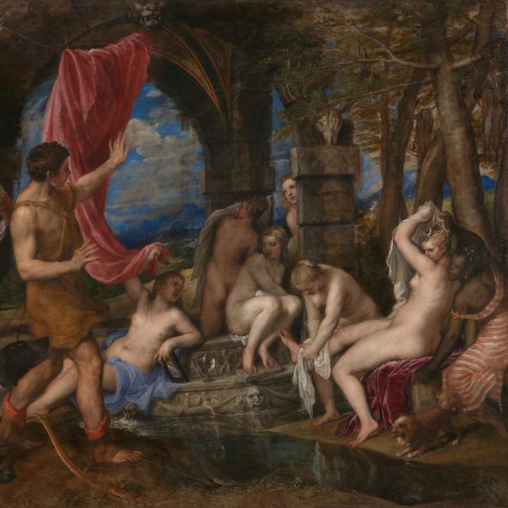 India Waters Model Nude - Titian | Diana and Actaeon | NG6611 | National Gallery, London