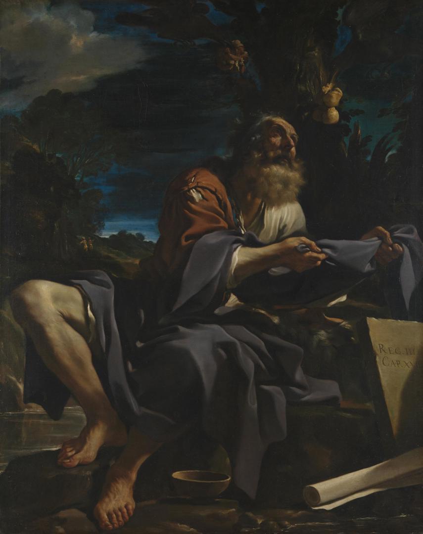 Elijah fed by Ravens by Guercino