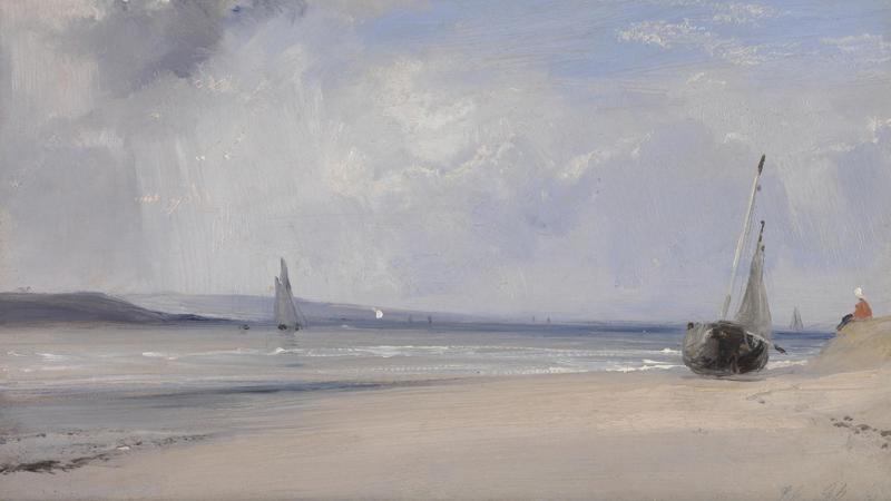 Richard Parkes Bonington, 'An Estuary in Northern France', about 1825-7