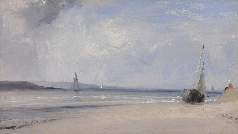 Richard Parkes Bonington, 'An Estuary in Northern France', about 1825-7
