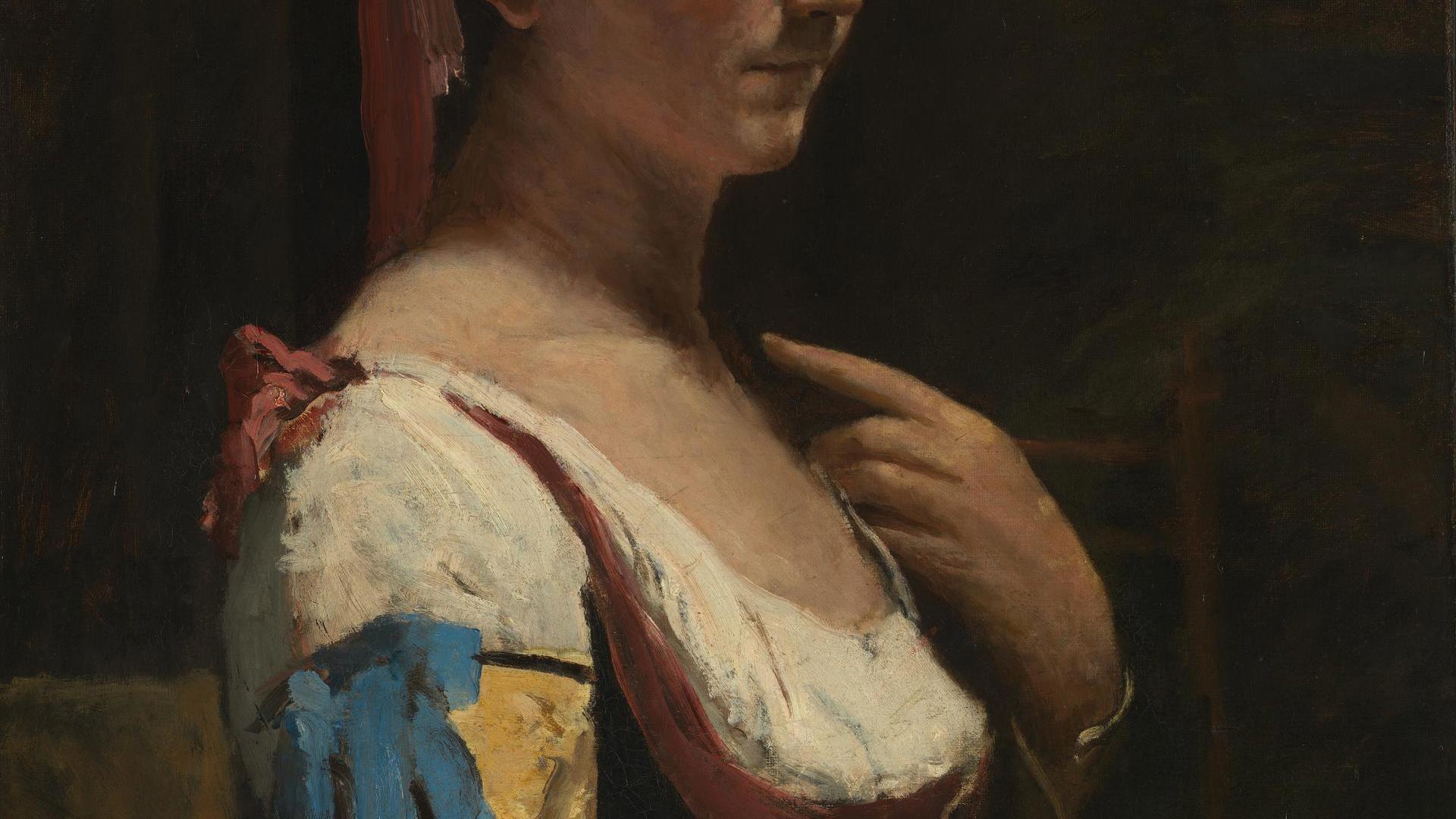 Italian Woman by Jean-Baptiste-Camille Corot