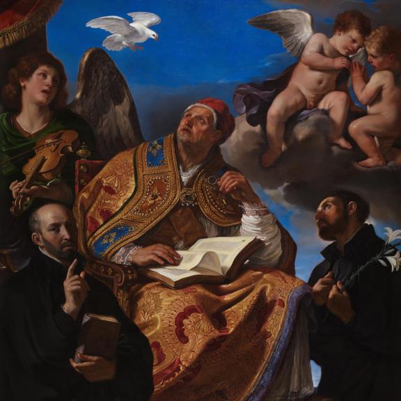Saint Gregory the Great with Jesuit Saints