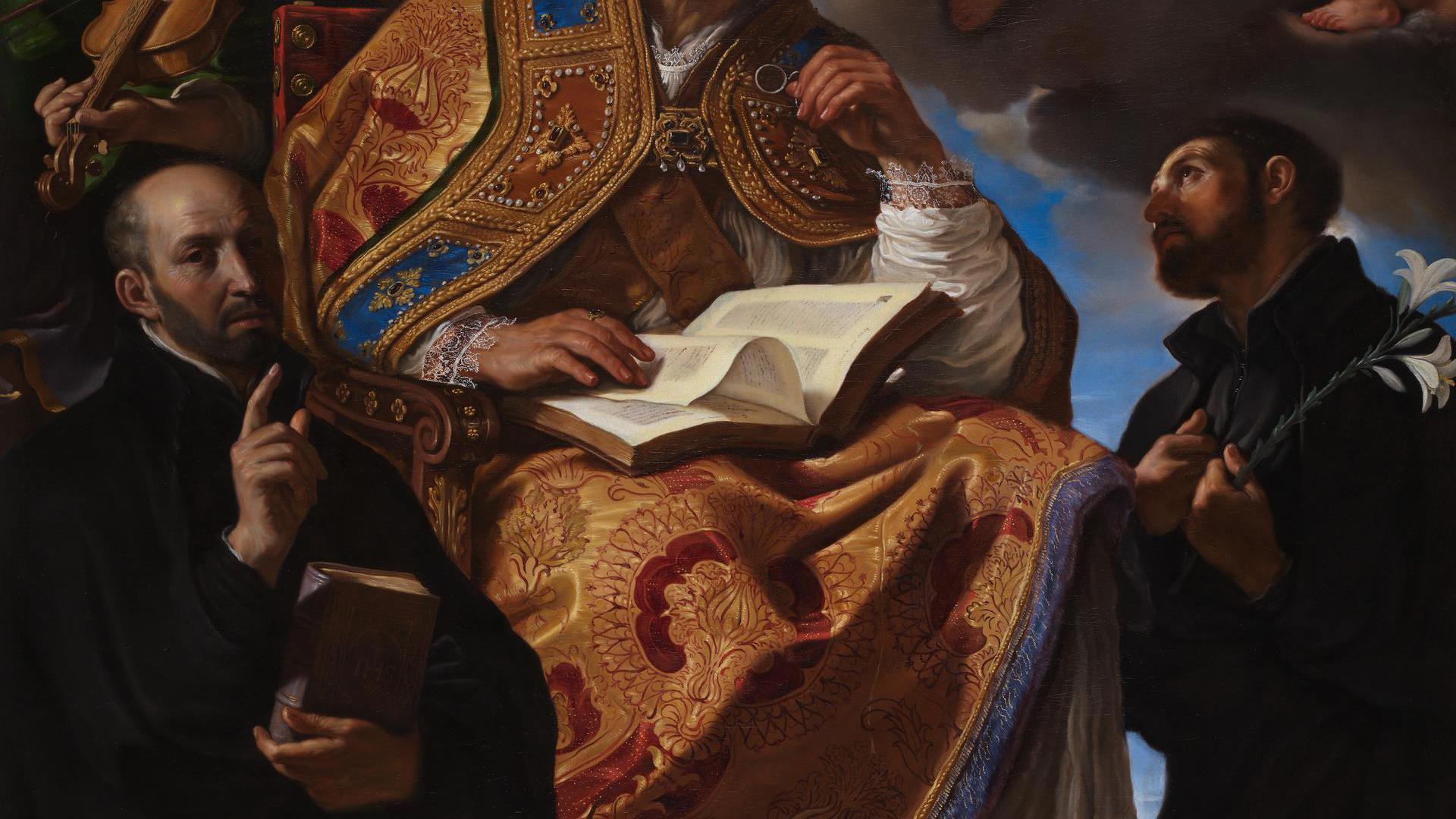 Saint Gregory the Great with Jesuit Saints by Guercino