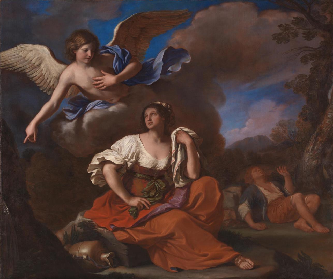 The Angel appears to Hagar and Ishmael by Guercino