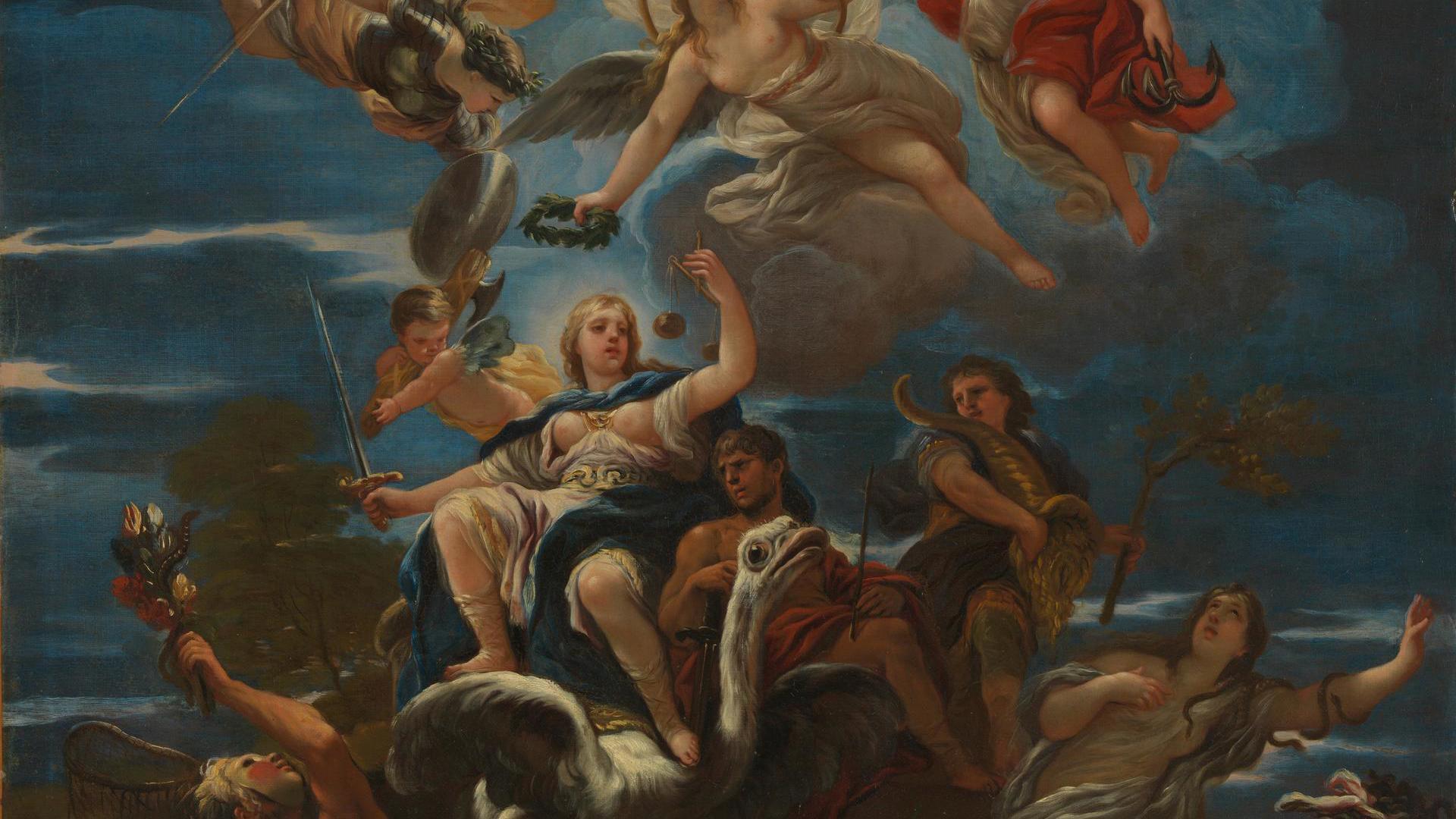Allegory of Justice by Luca Giordano