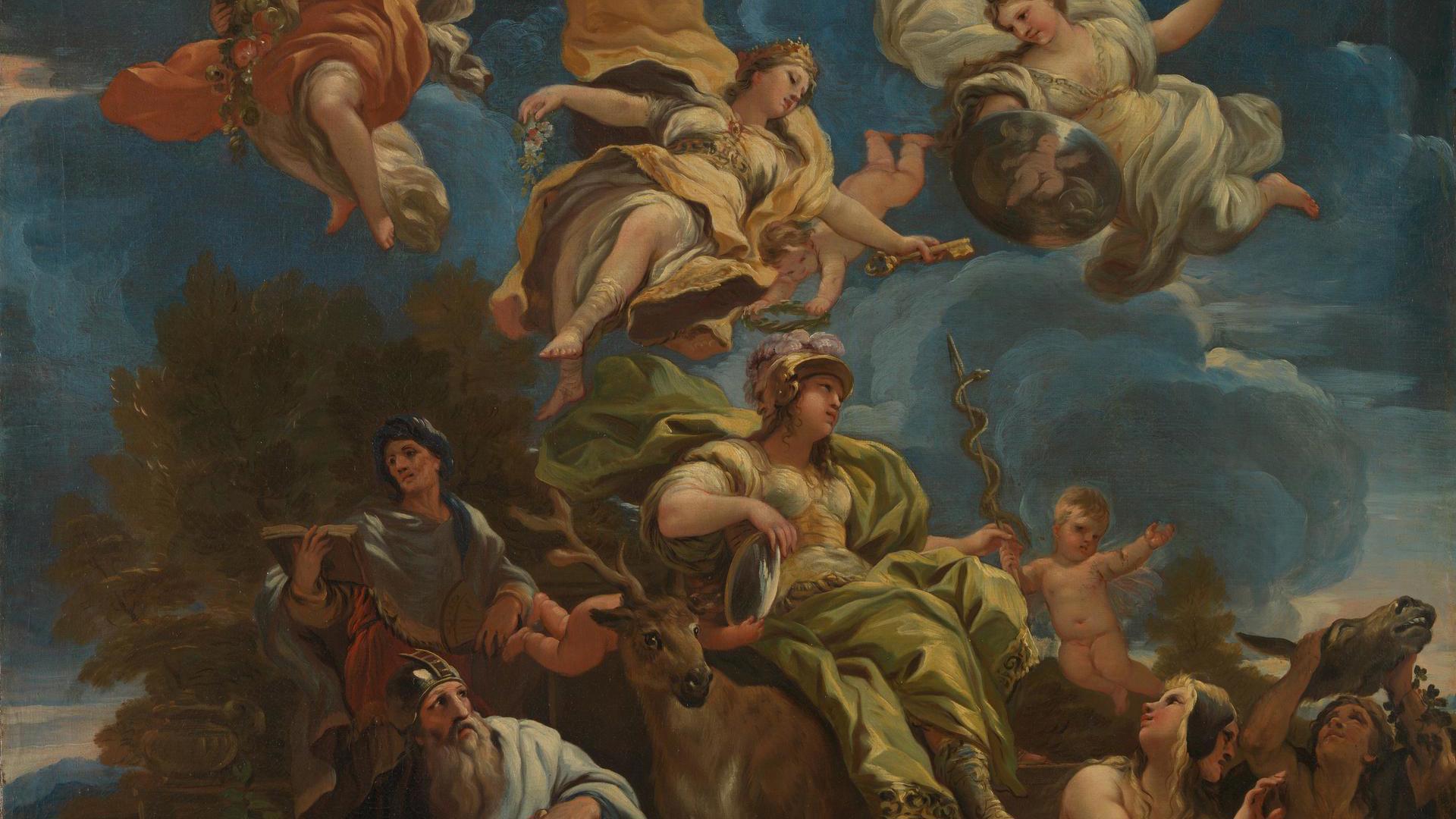 Allegory of Prudence by Luca Giordano