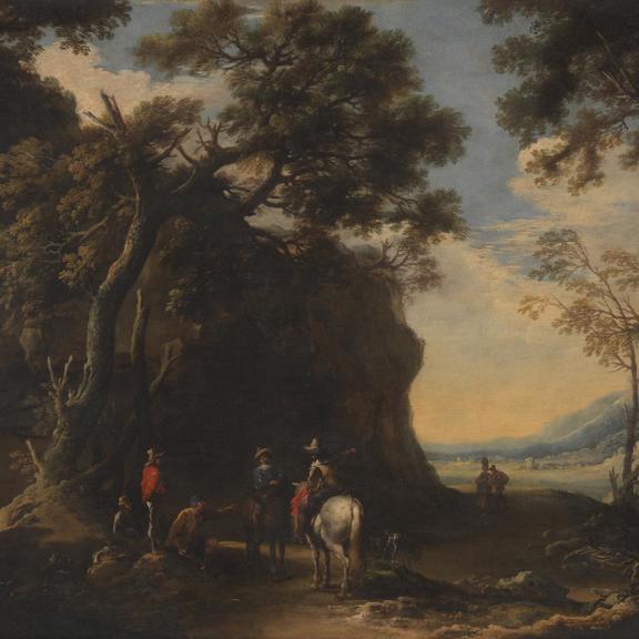 Landscape with Travellers asking the Way