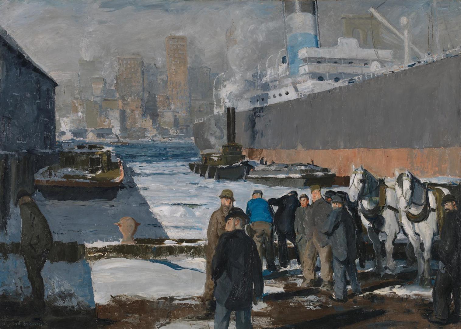 Men of the Docks by George Bellows